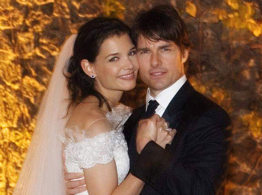 Katie Holmes - wedding hair - wedding hairstyles - celebrity weddings