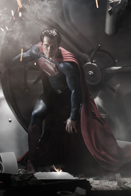 Superman - FIRST LOOK! Henry Cavill as Superman - Henry Cavill Superman - Henry - Cavill - Marie Claire - Marie Clarie UK