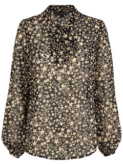 Marks & Spencer star print blouse LP