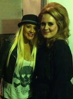 Adele and Christina Aguilera