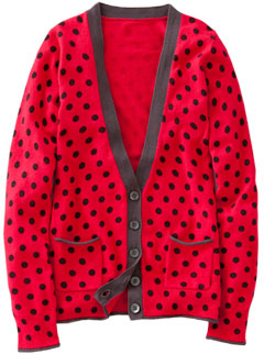 Boden polka dot cardigan