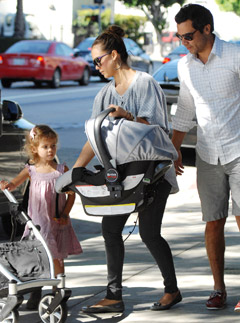 Jessica Alba and baby daughter Haven