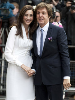 Paul McCartney and Nancy Shevell wedding