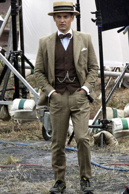 Tobey Maguire- The Great Gatsby On-Set Pictures - The Great Gatsby Pictures - The Great Gatsby Filming - The Great Gatsby Movie - Tobey Maquire - Marie Claire - Marie Claire UK