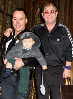 Elton John & David Furnish Elton John - David Furnish - Elton John & David Furnish baby - Zachary Furnish-John - Marie Claire - Marie Clarie UK