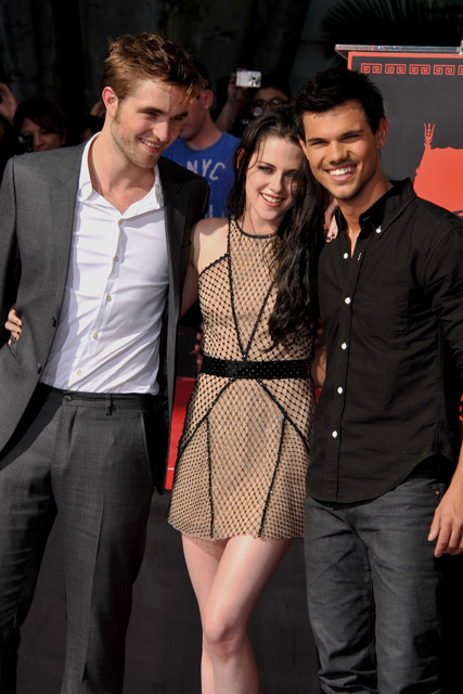 Robert Pattinson, Kristen Stewart, Taylor Lautner