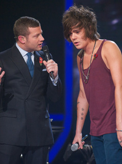 Frankie Cocozza X Factor, X Factor 2011, X Factor, ITV X Factor, X Factor elimination, Gary Barlow, tulisa contostavlos, Kelly Rowland, Louis Walsh, Dermot O'Leary, Frankie Cocozza, X Factor fixed, Twitter