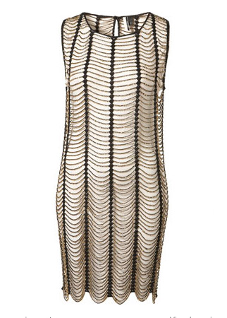 Topshop knitted gold beaded dress, &pound;110 - Christmas party dresses - Party dresses - Marie Claire - Marie Clarie UK