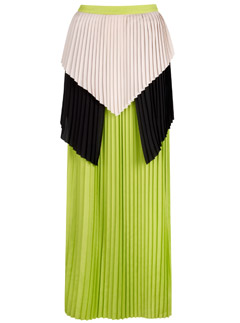 Cameo Pleated Maxi Skirt