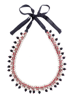 Jigsaw beaded necklace - fashion - accessories