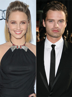 Dianna Agron and Sebastian Stan 