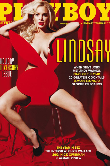 Lindsay Lohan - Lindsay Lohan Playboy - Lindsay Lohan Nude - Lindsay Lohan Playboy shoot - Marie Claire - Marie Claire UK