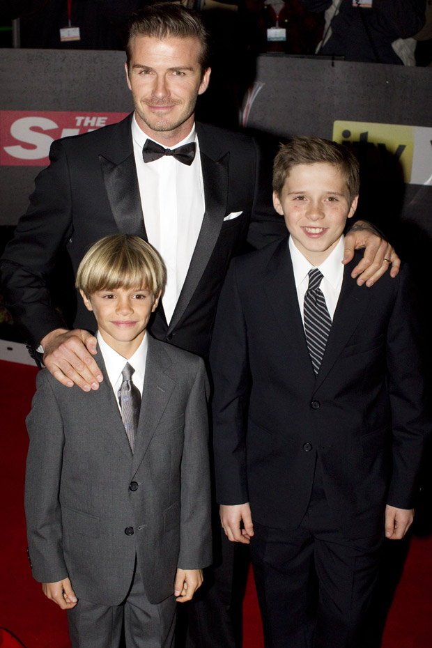 David, Brooklyn & Romeo Beckham - The Sun's Military Awards 2011 - Military Awards - Duke and Duchess of Cambridge - Duchess of Cambridge - Prince William - Kate Middleton - Marie Claire - Marie Claire UK 