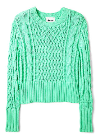Acne cable knit jumper, &pound;220 - new season - fashion - shopping - key items
