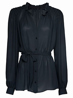 Mango black blouse 