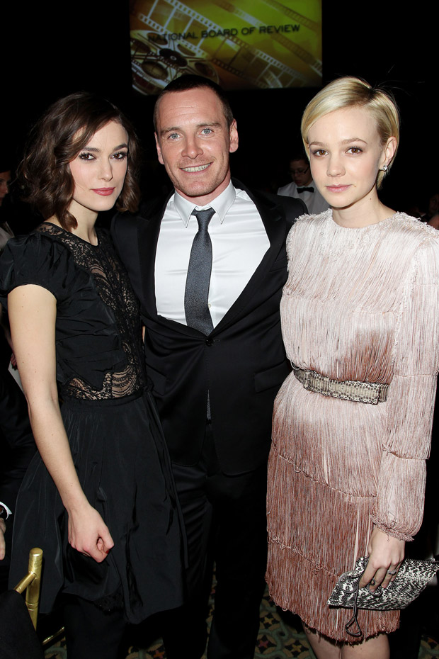 Keira Knightley, Michael Fassbender & Carey Mulligan - National Board of Review Awards Gala - National Board of Review Awards - 2012 - Marie Claire - Marie Claire UK