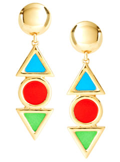 ASOS colourful drop earrings 