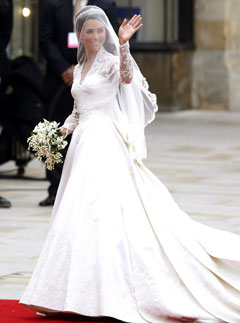 The Duchess of Cambridge at the royal wedding