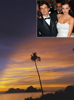 Miranda Kerr & Orlando Bloom - Celebrity Honeymoon destinations - Honeymoon Destinations - Marie Claire - Marie Claire UK