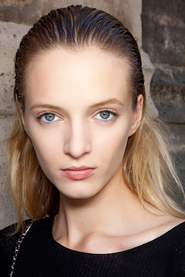 Catwalk Hairstyles Giambattista Valli Wet Look Hair