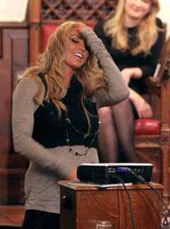 Katie Price - Cambridge University Union - Marie Claire - Marie Claire UK