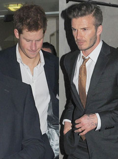 David Beckham and Prince Harry - Marie Claire - Marie Claire UK