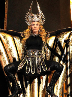 Madonna - Madonna Super Bowl - PICS: Madonna's show-stopping Super Bowl performance - Super Bowl 2012 - Madonna Super Bowl - Marie Claire - Marie Claire UK