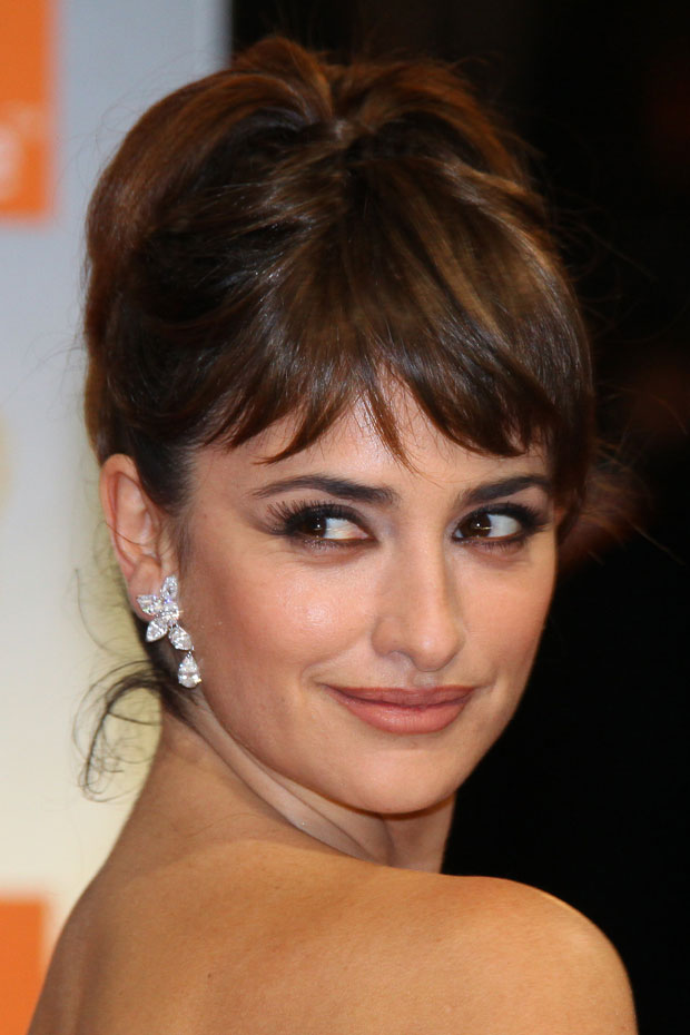 Penelope Cruz at the BAFTA Awards 2012 - hair and beauty
