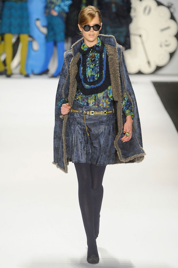 Anna Sui A/W 2012, anna sui, new york fashion week, marie claire, marie claire uk