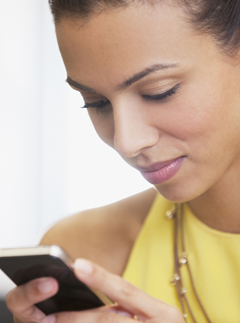 Woman on phone