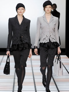 Emporio Armani Autumn/Winter 2012 catwalk collection at Milan Fashion Week