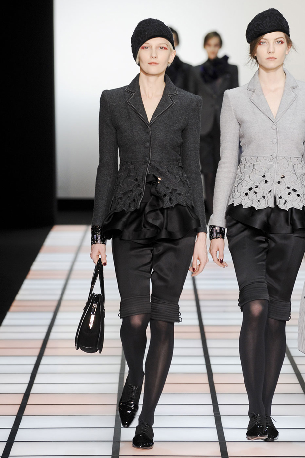 Emporio Armani A/W 2012, emporio armani, giorgio armani, milan fashion week, marie claire, marie claire uk
