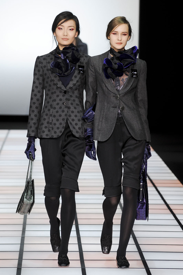 Emporio Armani A/W 2012, emporio armani, giorgio armani, milan fashion week, marie claire, marie claire uk