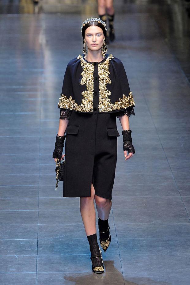 Dolce & Gabbana A/W 2012, dolce & gabbana, milan fashion week, marie claire, marie claire uk