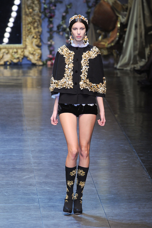 Dolce & Gabbana A/W 2012, dolce & gabbana, milan fashion week, marie claire, marie claire uk