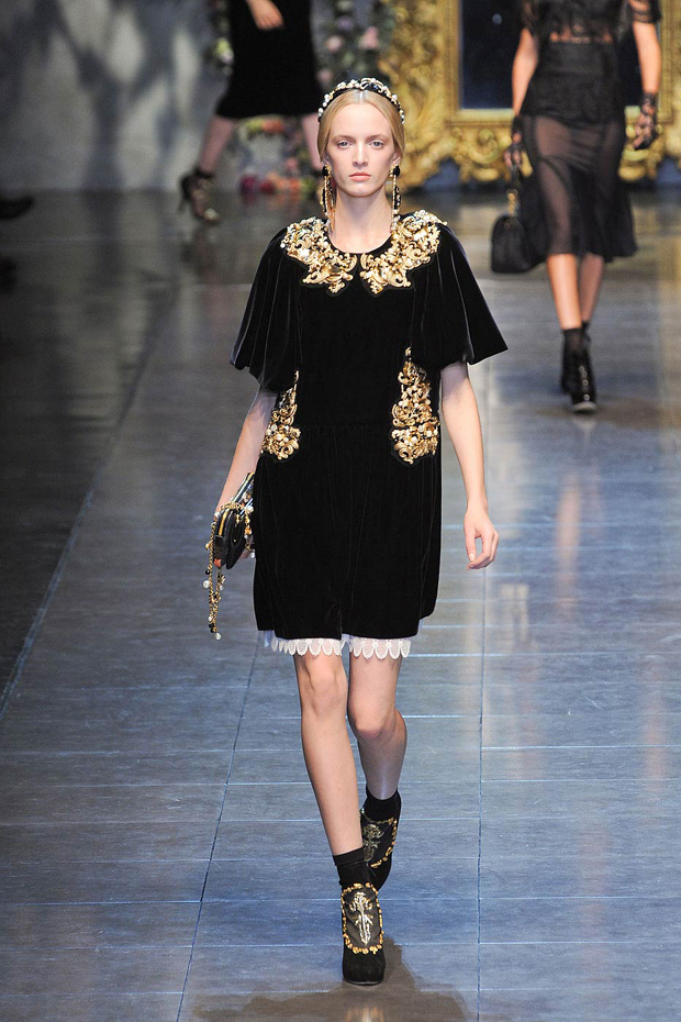 Dolce & Gabbana A/W 2012, dolce & gabbana, milan fashion week, marie claire, marie claire uk