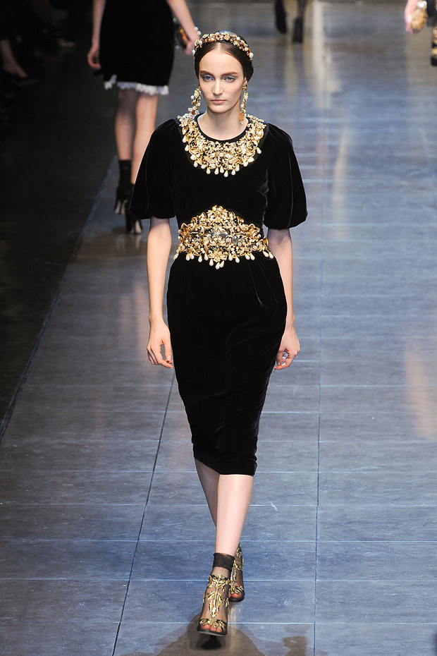 Dolce & Gabbana A/W 2012, dolce & gabbana, milan fashion week, marie claire, marie claire uk