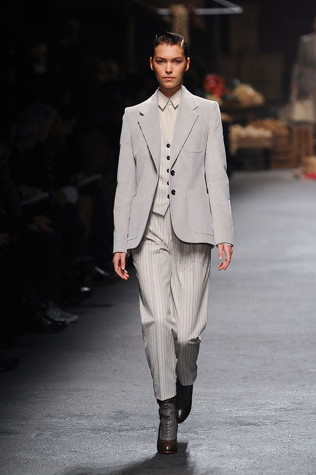 Trussardi A/W 2012, trussardi, milan fashion week, marie claire, marie claire uk