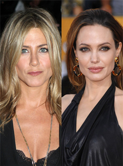 Jennifer Aniston and Angelina Jolie, Jennifer Aniston, Angelina Jolie, Jennifer Aniston friends with Angelina Jolie, Angelina Jolie and Brad Pitt, Jennifer Aniston and Brad Bitt, Jennifer Aniston and Justin Theroux, Brad Pitt affair with Angelina Jolie, Jennifer Aniston sends flowers to Angelina Jolie