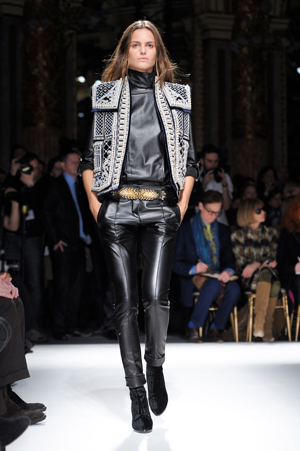 Balmain A/W 2012, balmain, paris fashion week, olivier rousteing, marie claire, marie claire uk