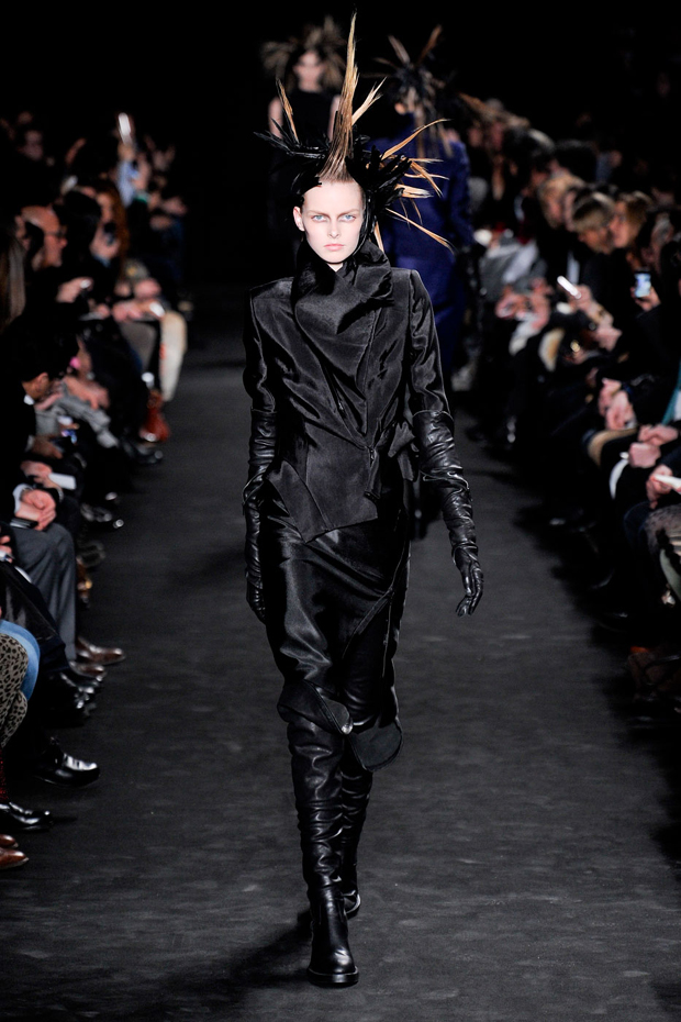 Ann Demeulemeester,Ann Demeulemeester A/W 2012, paris fashion week, marie claire, marie claire uk
