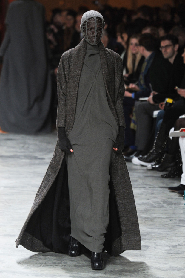 Rick Owens A/W 2012, rick owens, paris fashion week, marie claire, marie claire uk