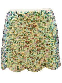 River Island sequinned skirt