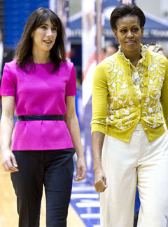 Samantha Cameron and Michelle Obama - Marie Claire - Marie Claire UK