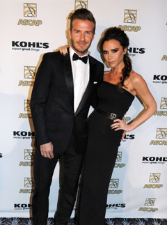 David Beckham, Victoria Beckham, Victoria Beckham dresses, Victoria Beckham style, David and Victoria Beckham, the Beckhams, Latin Music Awards 2012, ASCAP Music awards, Marc Anthony, Marc Anthony music awards, David Beckham style, Victoria Beckham photos