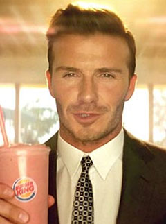 David Beckham - David Beckham Burger King advert - Marie Claire - Marie Claire UK