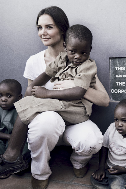 Katie Holmes, Suri Cruise, Tom Cruise, Tom Cruise and Katie Holmes, Katie Holmes charity, Katie Holmes and Suri Cruise, Katie Holmes daughter, celebrity charity, Tommy Hilfiger, Tommy Hilfiger Corporate Foundation, Uganda, tommy.com, Millennium Villiage Project