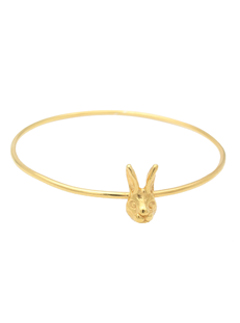 Beau and Arrow, Beau and Arrow Bunny Bangle, fashion, jewellery, jewelry, vintage jewellery, bangles, animal jewellery, gold plated jewellery, fashion, accessories, accessory, fashion bracelets, cool jewellery, Easter presents, Easter, Easter gifts