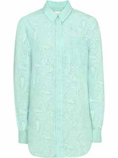 Reiss Leaf Print Oversized Shirt, Reiss clothing, Reiss, shaion, shirt, style, fashion buys, peppermint trends, trends, latest fashion trends, latest fashion buys, Reiss Kate Middleton, best womens shirts, oversized shirts, mint shirt, fashion buy of day