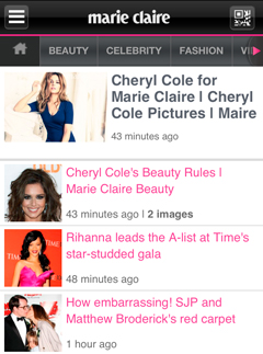 Download the new marieclaire.co.uk free reader app 